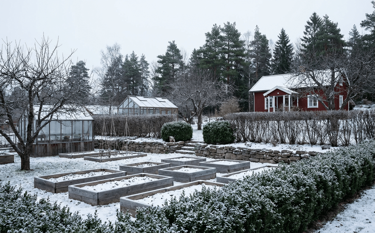 December i trädgården