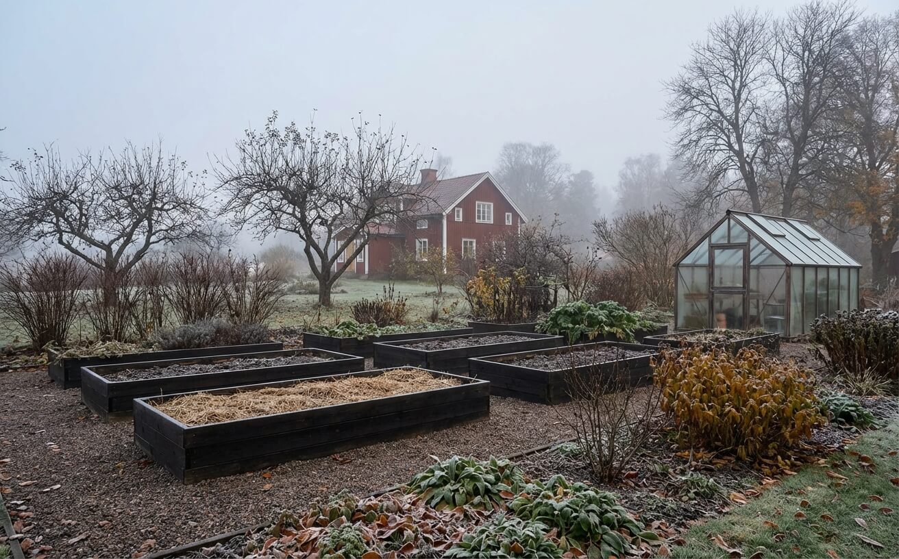 November i trädgården
