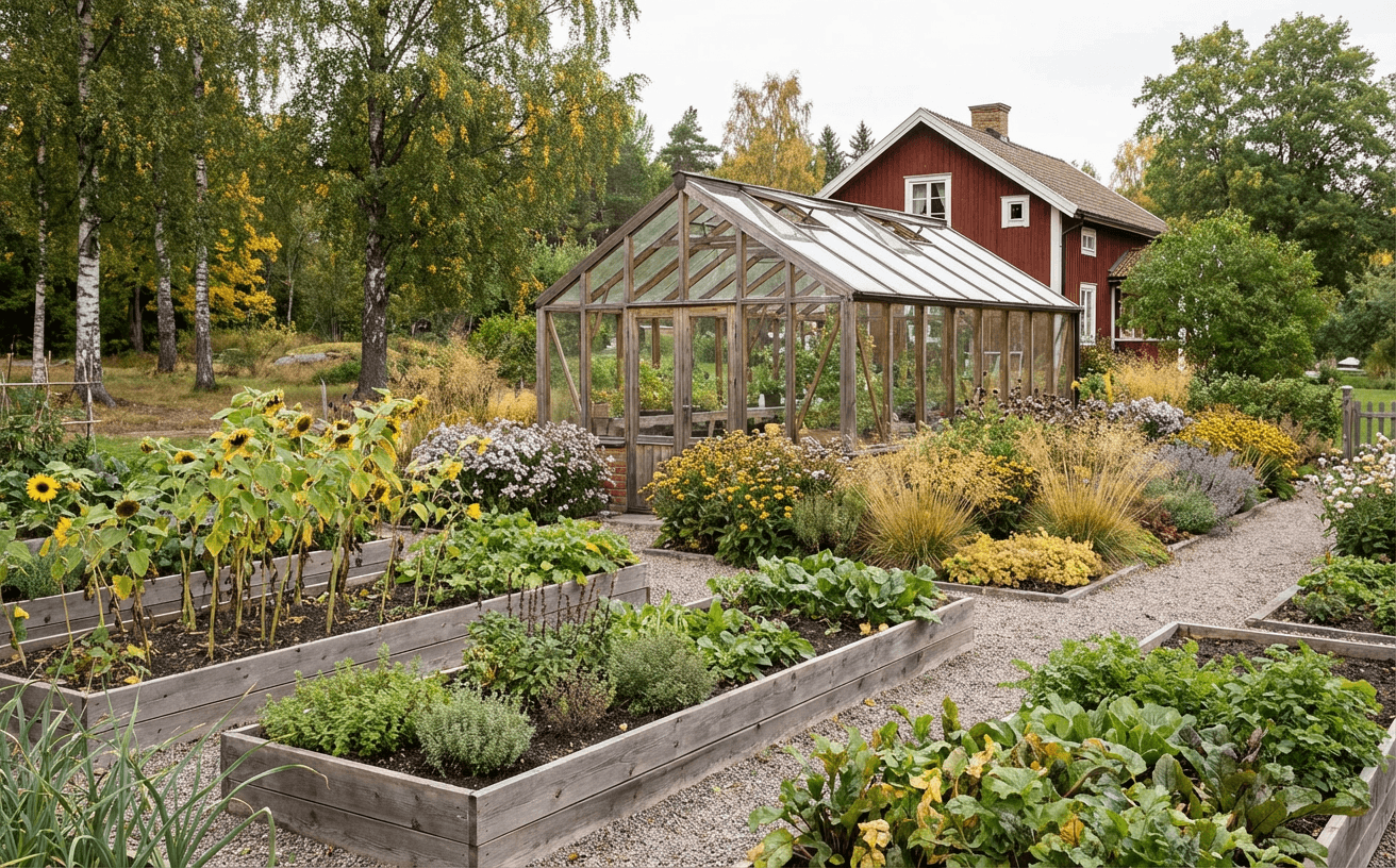 September i trädgården